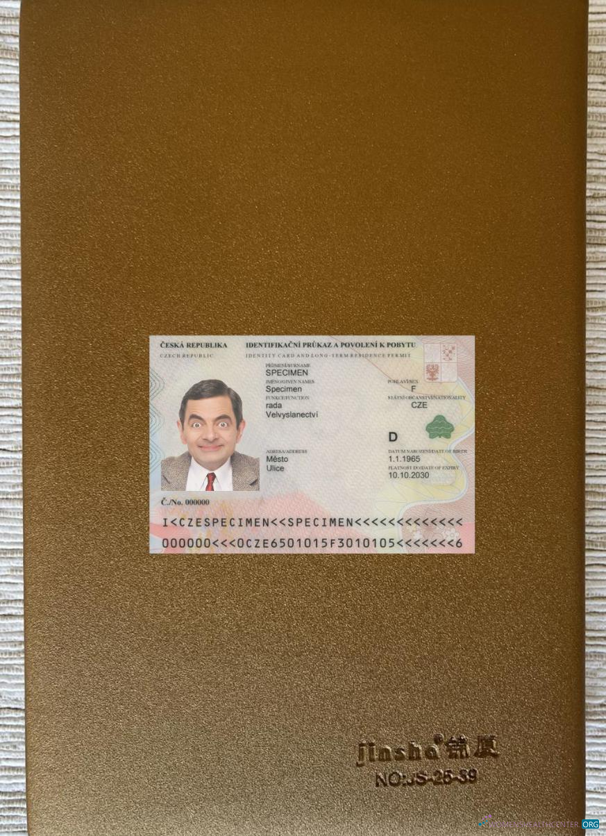 Download Czech ID card 2020 present photolook front Photoshop template